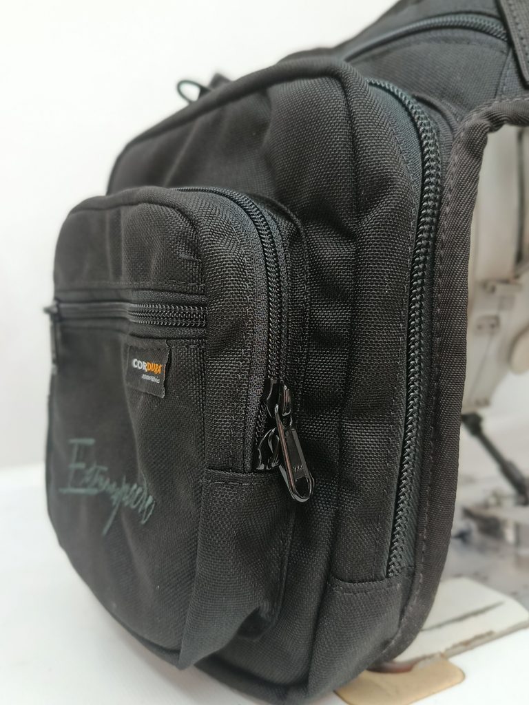 Cordura professional equipment bag with multiple zippered compartments